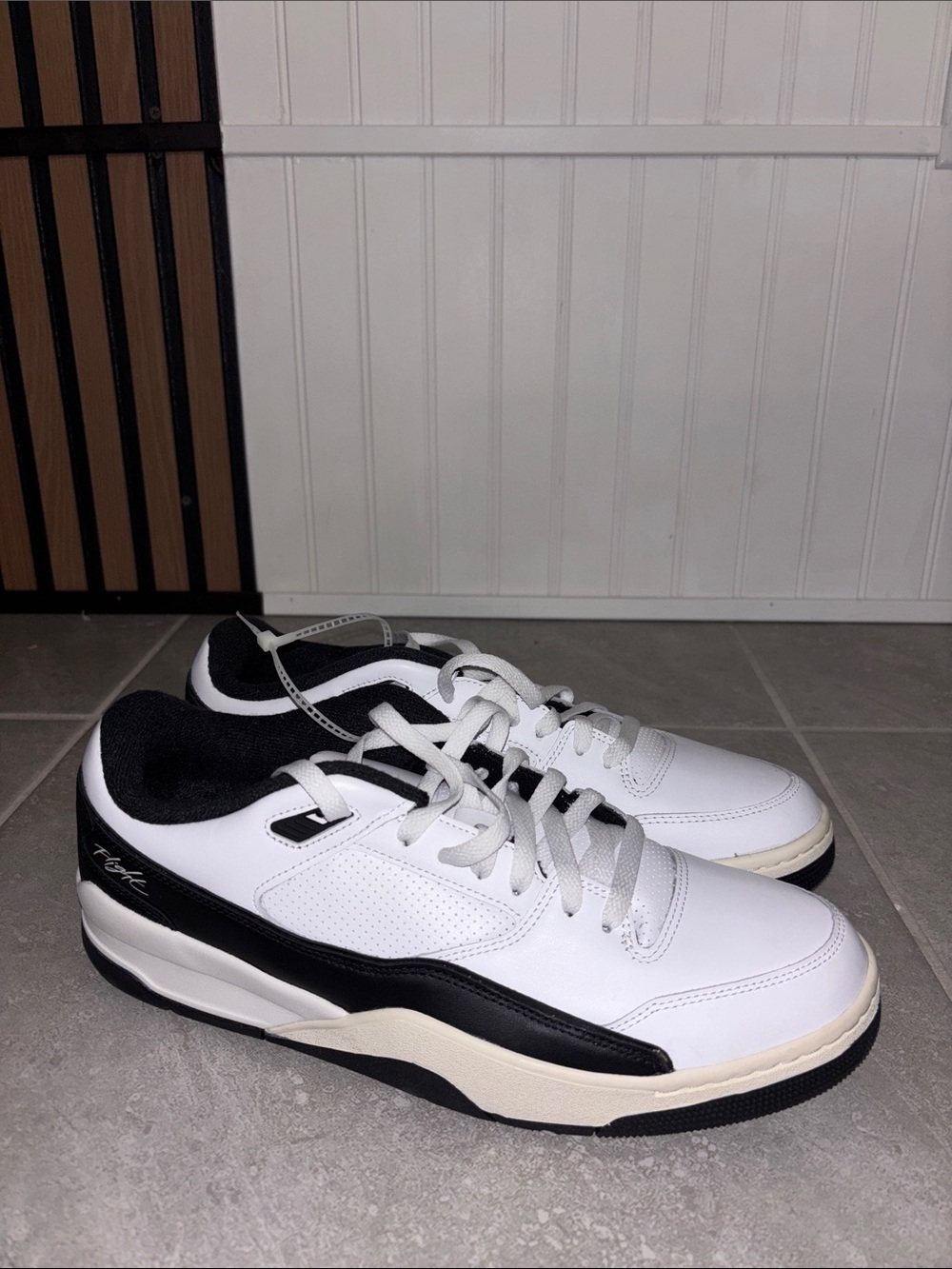 Jordan Low-Top Sneakers in White and Black